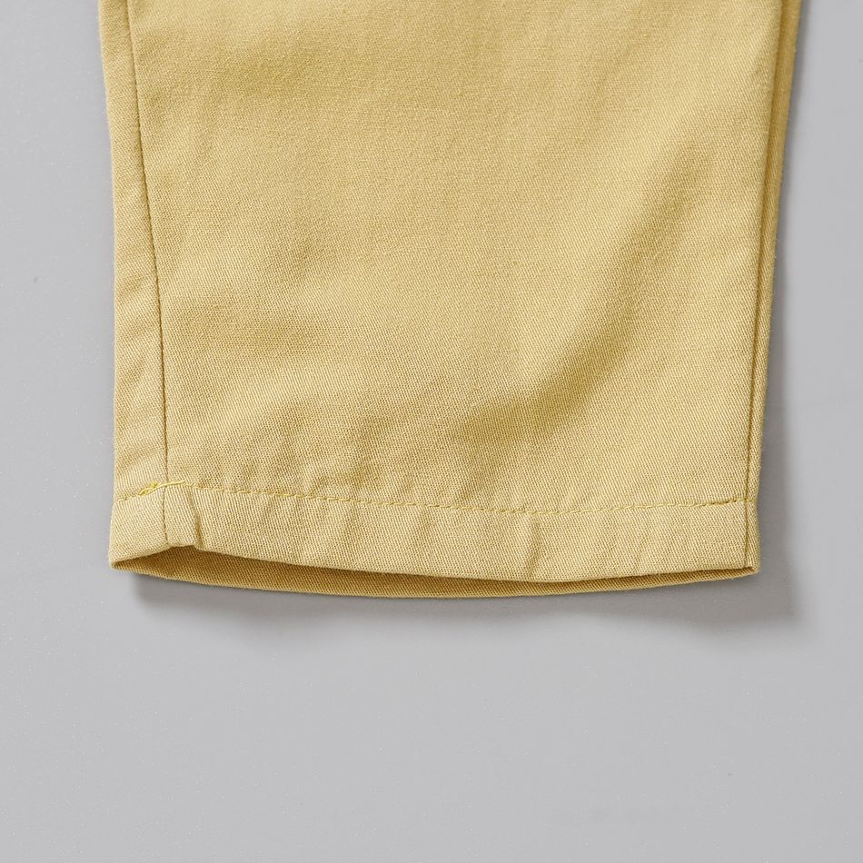 قطعتان من قميص بولو للأطفال الصغار غير رسمي بطبعة مرساة وأكمام طويلة وسراويل كاكي الأزرق الملكي