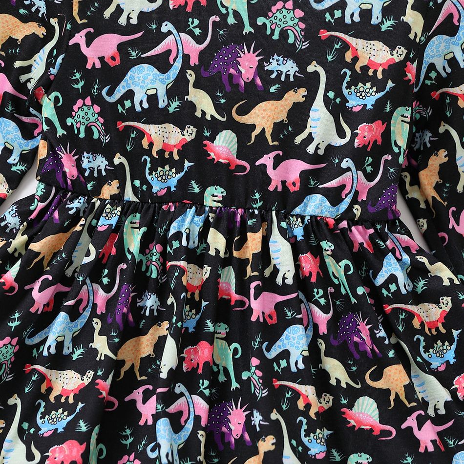 1 unidade Criança Mulher Extremidades franzidas Infantil Dinossauro Vestidos Multicolorido big image 4