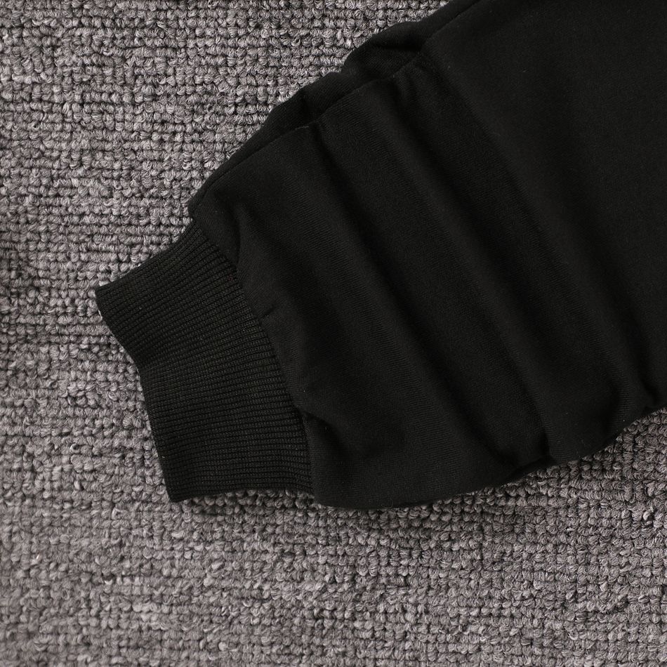 2 Stück Kleinkinder Jungen Unechter Zweiteiler Avantgardistisch Sweatshirt-Sets schwarz big image 7