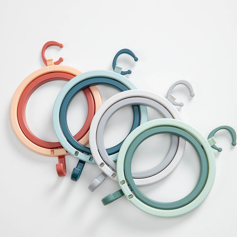 3-pack Round Shape Cap Storage Racks Creative Hat Holder Door Closet Hanger Rack Hooks Organizer Storage Pink big image 2