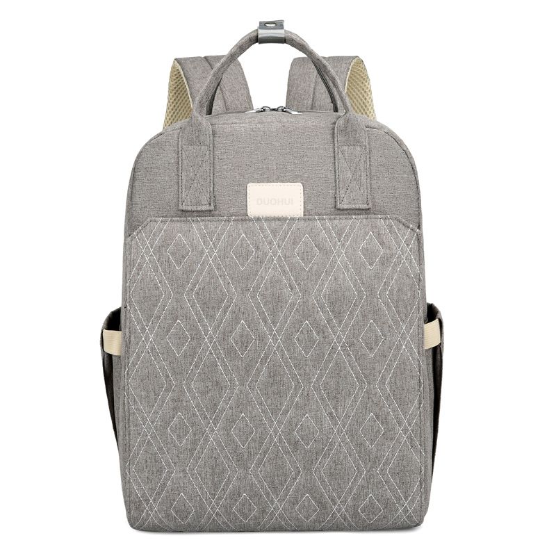 Baby Diaper Bag Backpack with Changing Station Large Capacity Multifunction Maternity Mom Bag Grey big image 1
