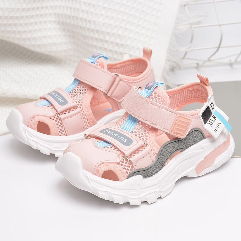 Toddler / Kid Pink Mesh Sneakers Light Pink big image 3