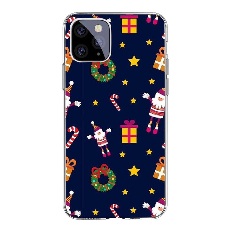 Christmas iPhone Case Soft TPU Protective Case for iPhone 8/8 Plus/11/11 Pro/11 Pro Max/12/12 Pro/12 Pro Max/12 Mini/X/XS/XS Max/XR/13/13 Pro/13 Pro Max/13 Mini White