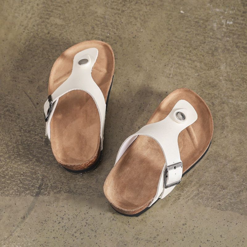 Family Matching Thong Slingback Footbed Sandal Creamy White big image 4