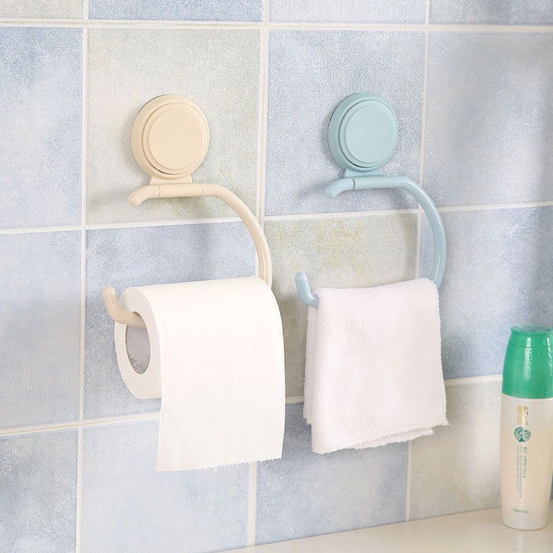 Multifunctional Adhesive Hooks Wall Mounted Self Adhesive Hooks for Towel Toilet Paper Kitchen Bathroom Sticky Hooks Punch-free Light Green big image 3