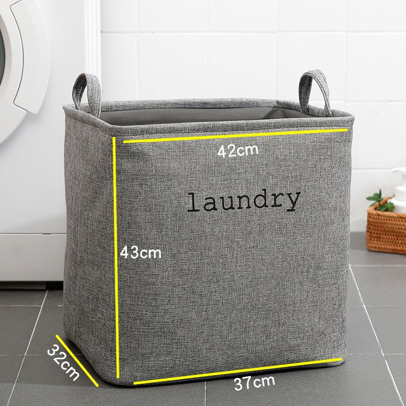 Laundry Basket Collapsible Clothes Basket Large Capacity Dirty Clothes Hamper with Thick Handles for Clothes Toys Dark Grey big image 1