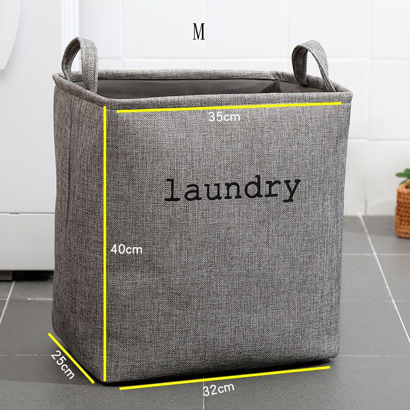 Laundry Basket Collapsible Clothes Basket Large Capacity Dirty Clothes Hamper with Thick Handles for Clothes Toys Dark Grey big image 2