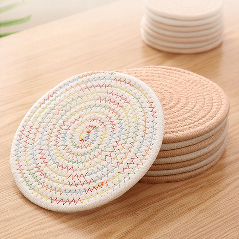 3-pack Potholders Set Sturdy Cotton Thread Weave Hot Pot Holders Hot Pads Hot Mats for Cooking Baking Grey big image 7