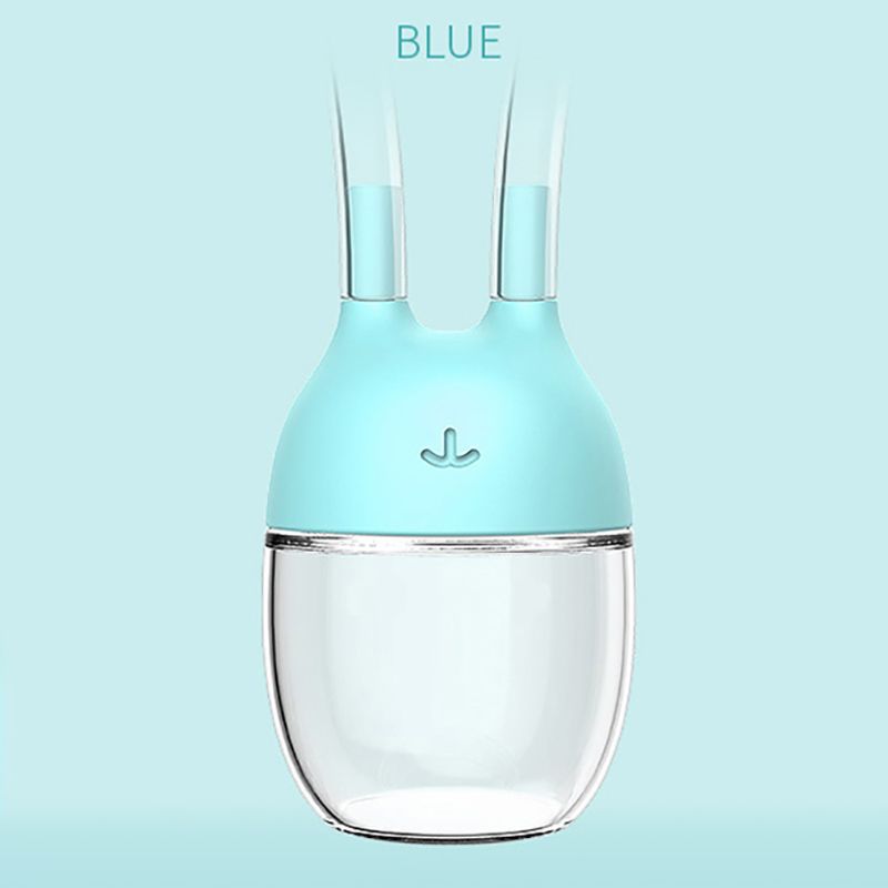 Aspirador nasal de bebê conveniente e seguro dispositivo de sucção nasal recém-nascido limpador de nariz copo pc crianças produtos de cuidados saudáveis Azul Claro big image 1