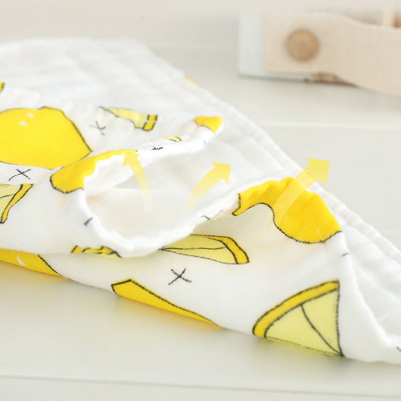 2-pack Petal Shape Baby Bibs 8 Layer Cotton Gauze Bandana Drool Bibs for Feeding & Drooling & Teething Multi-color big image 5