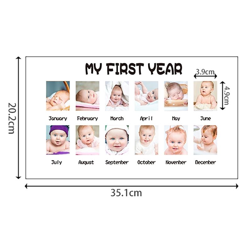 Baby Frame My First Year Photo Moments Baby Keepsake Picture Frame Nursery Decor Baby Milestone Picture Frames Apricot