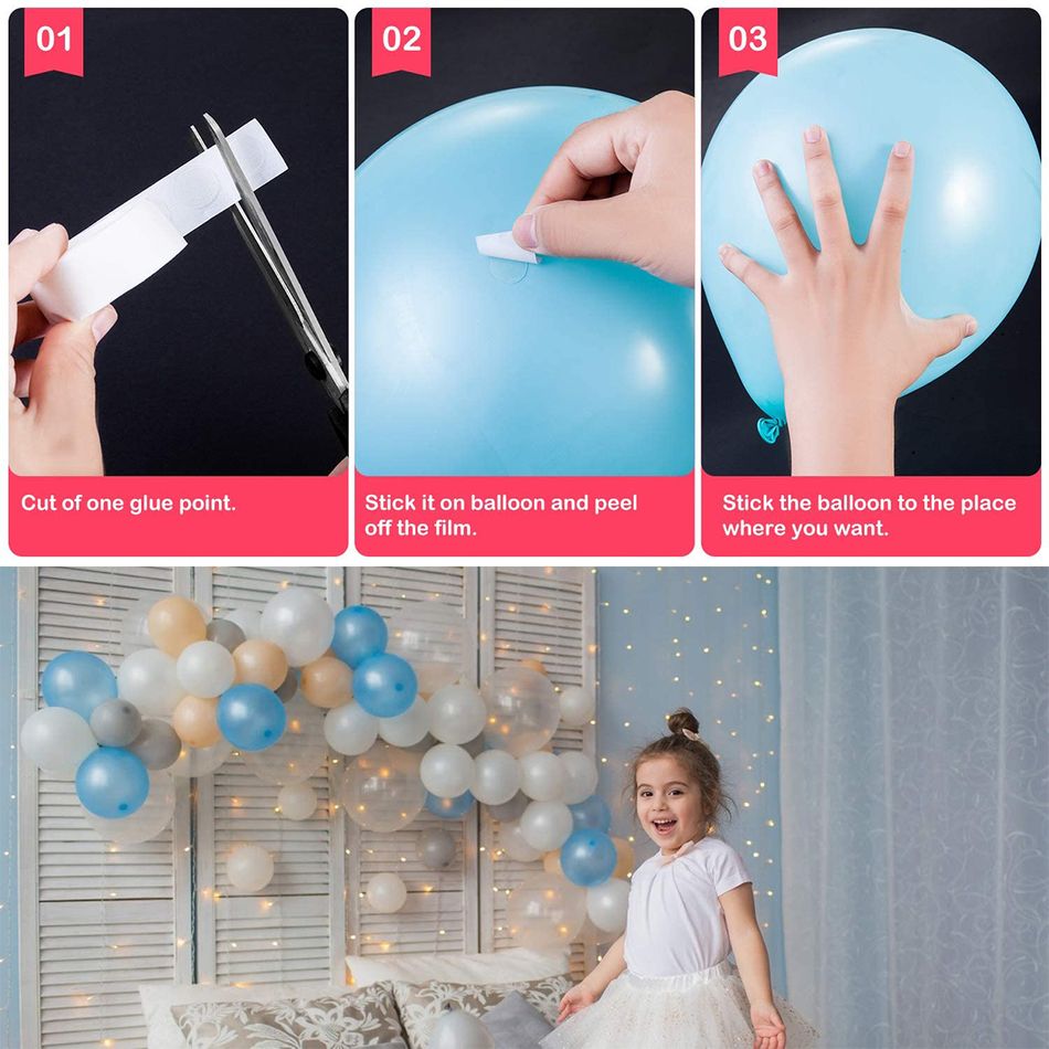 32pcs Balloon Decorating Strip Kit for Arch Garland Party Wedding Birthday Baby Shower DIY Balloon Decor Multi-color big image 4
