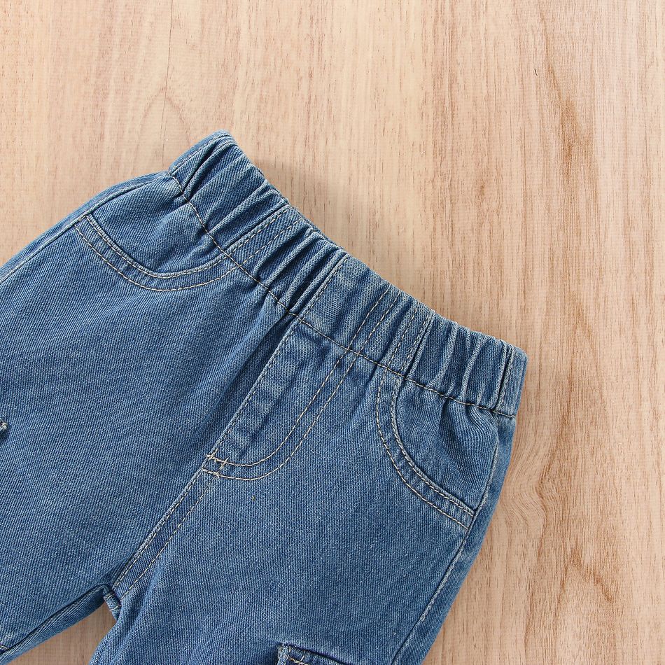 Baby Boy Straight-Fit Denim Pants Jeans Blue big image 3