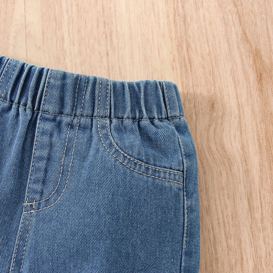 Baby Boy Straight-Fit Denim Pants Jeans Blue big image 4