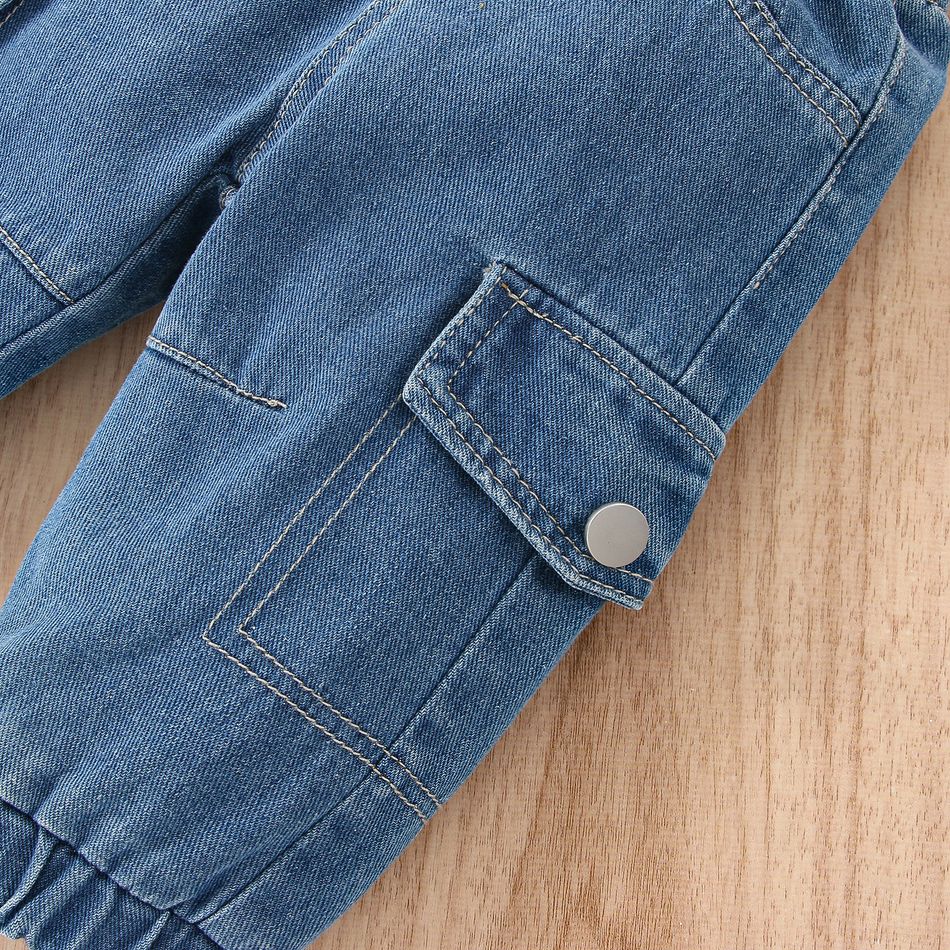 Baby Boy Straight-Fit Denim Pants Jeans Blue big image 5