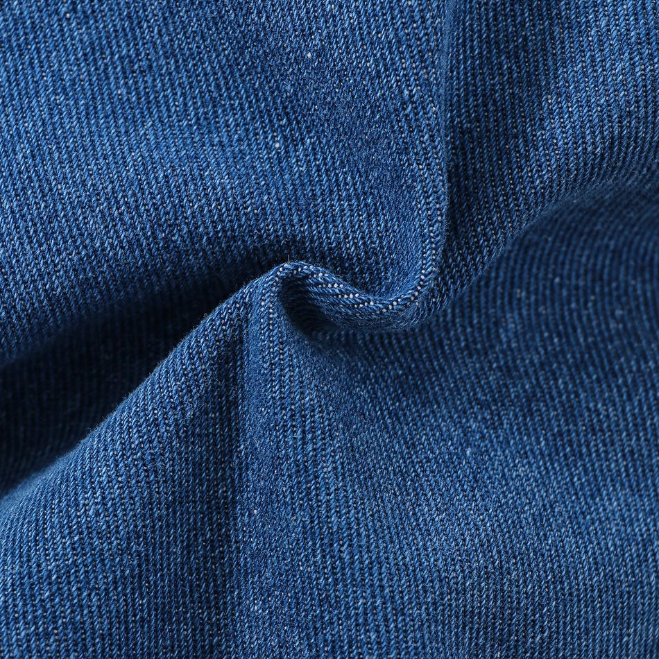 Neonato Unisex Treccia Avant-garde Jeans Blu