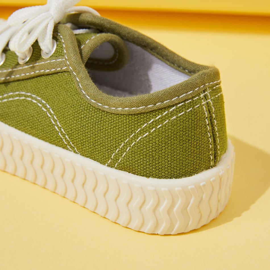 طفل / طفل الأحذية قماش الكلاسيكية أخضر غامق big image 4