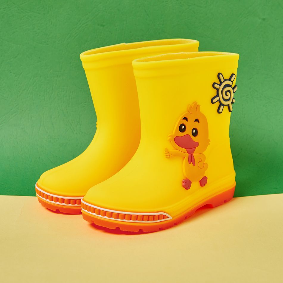 botas de chuva desenhos animados do miúdo Amarelo