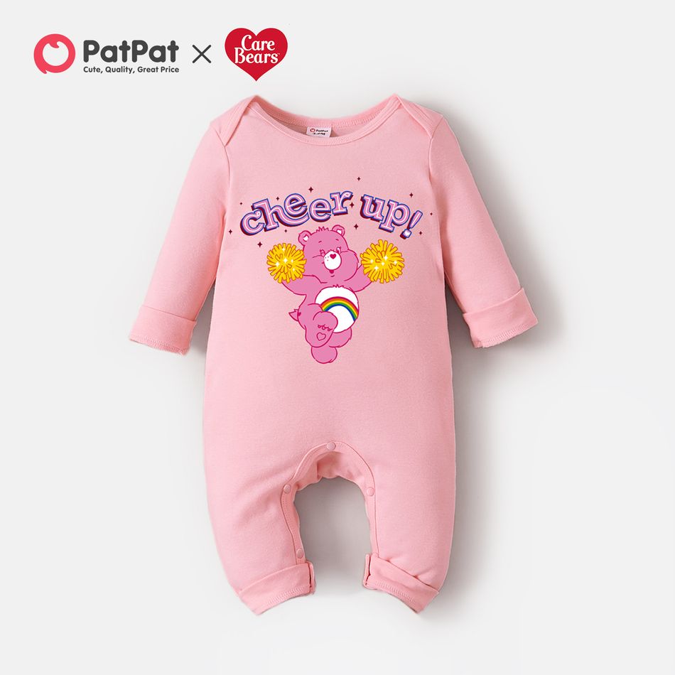 Care Bears Baby Girl Cheer Up 100% Cotton Jumpsuit One Piece Pink