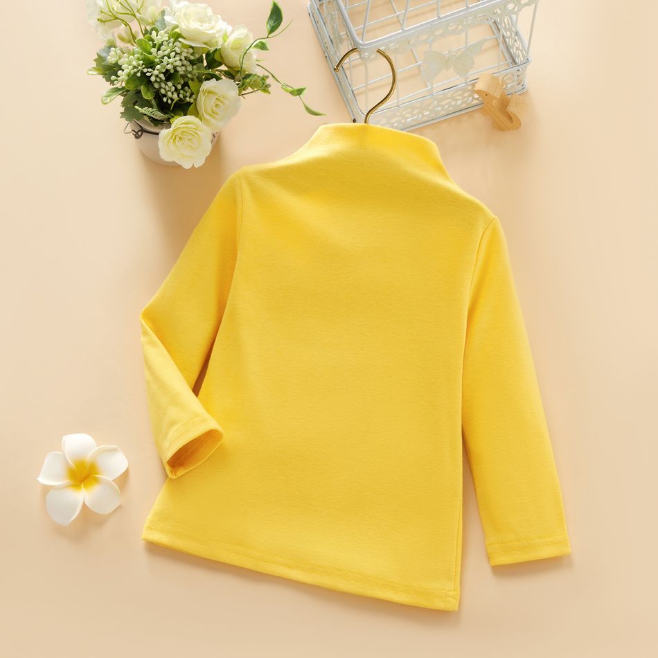 Baby / Toddler Casual Solid Long-sleeve Tee Yellow