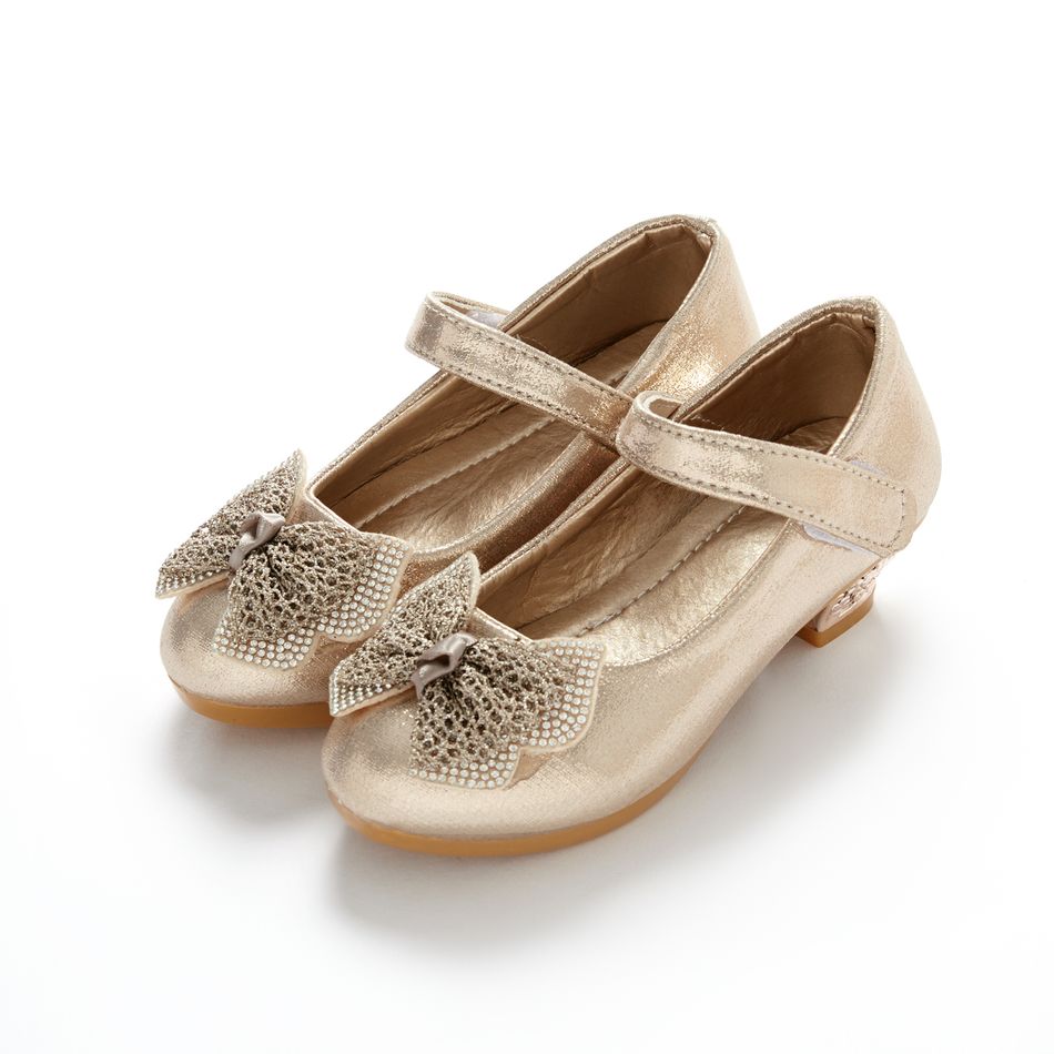 Toddler / Kid Bowknot Fashionable Shoes Gold