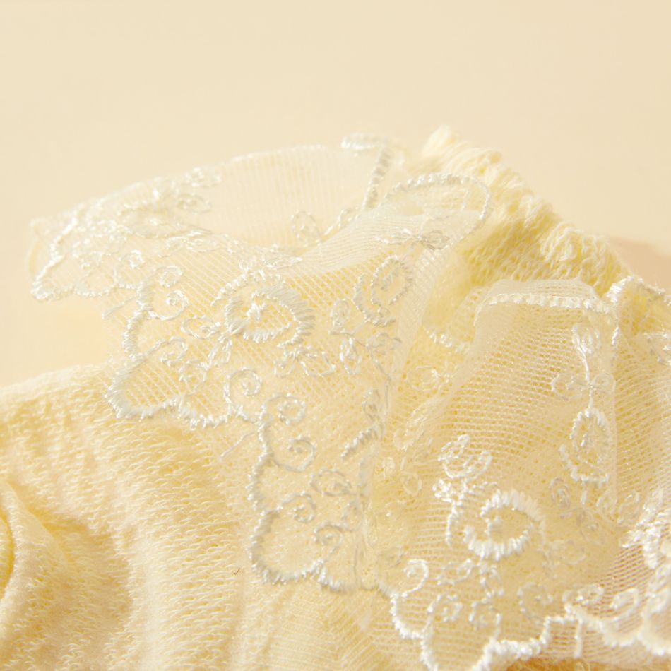 Baby Girl Lace Ruffle Socks White big image 7