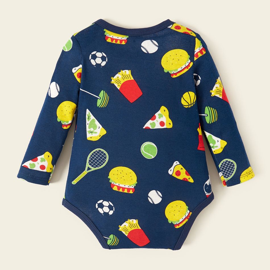 3-pack Baby Hamburger Bodysuits Set Multi-color big image 6