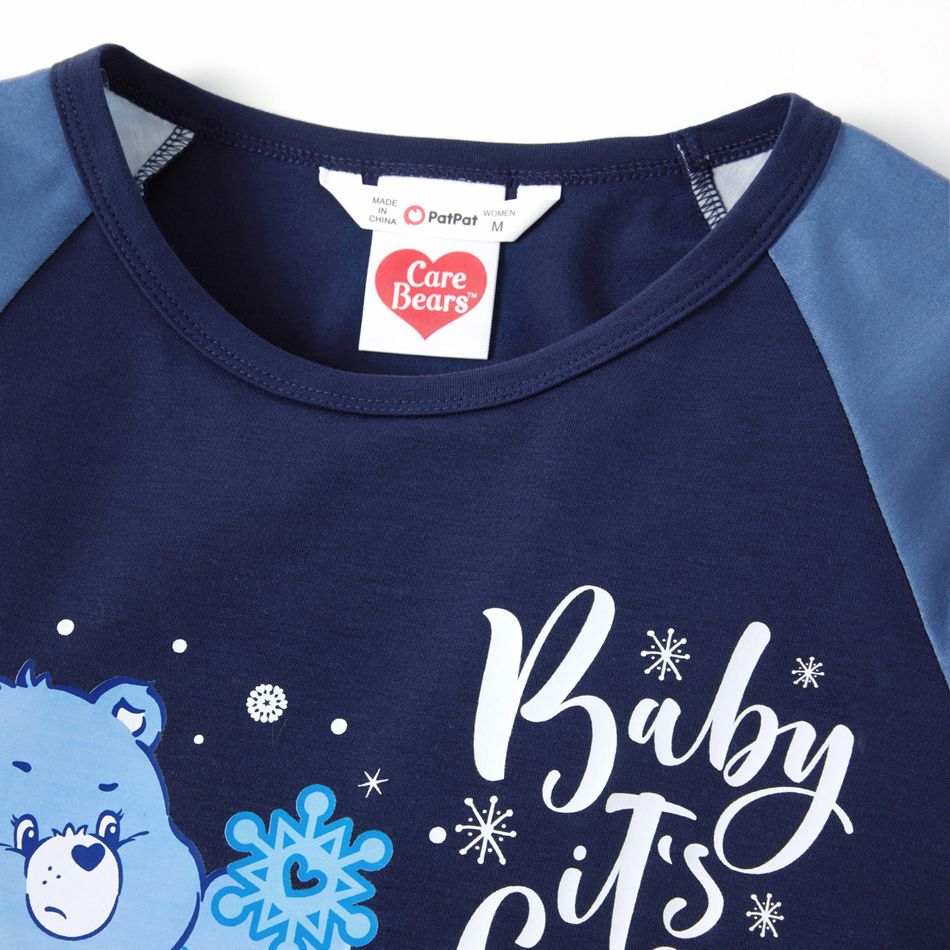Care Bears Blue Snowflake Christmas Family Pajamas Set (Flame Resistant) Blue big image 6