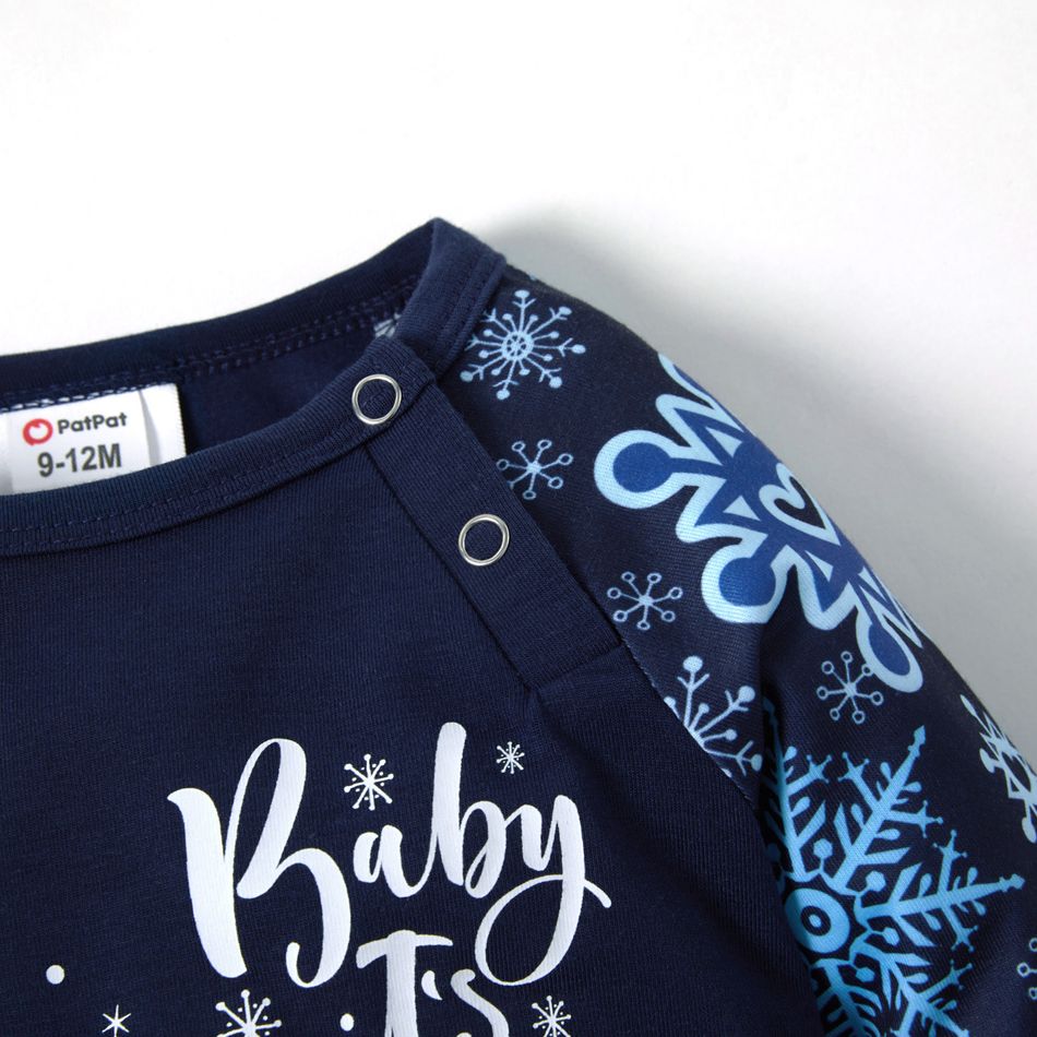 Care Bears Blue Snowflake Christmas Family Pajamas Set (Flame Resistant) Blue big image 3