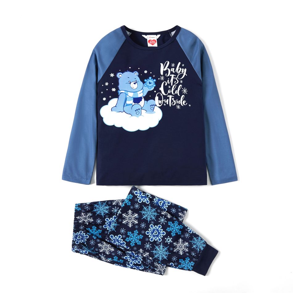 Ursinhos Carinhosos Look de família Urso Manga comprida Conjuntos de roupa para a família Pijamas (Flame Resistant) Azul big image 9