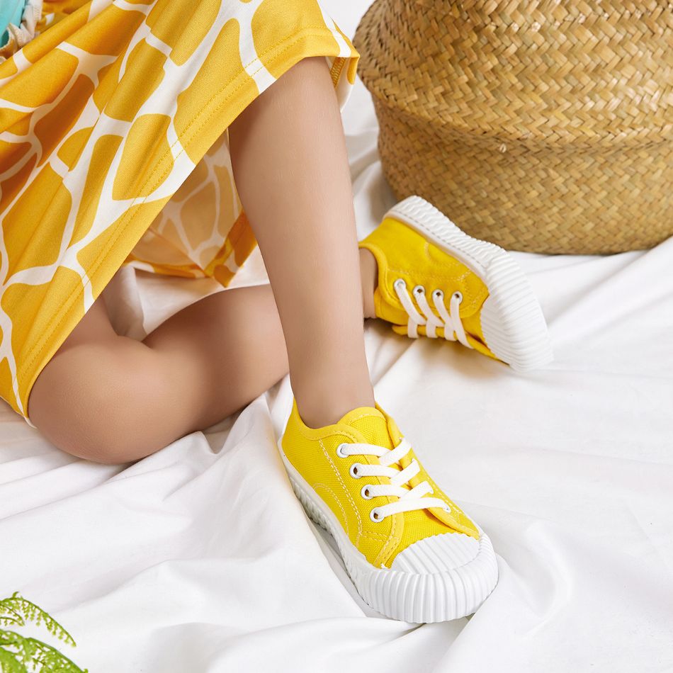 Toddler / Kid Solid Canvas Shoes Yellow