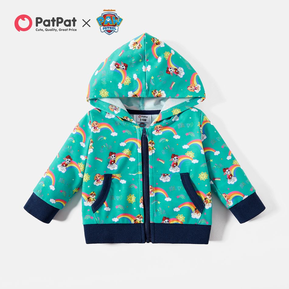 PAW Patrol Little Boy Rainbow Allover Hoodie Coat Jacket Multi-color