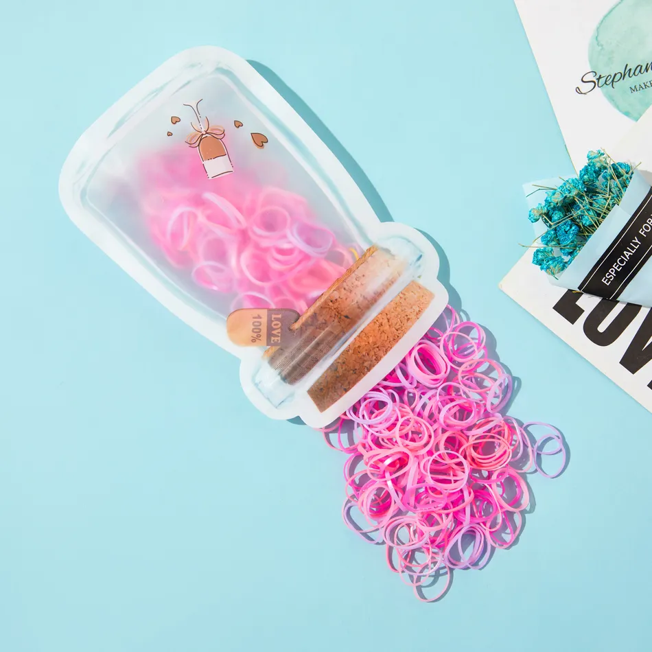 400-pack Pretty Hairbands for Girls Pink