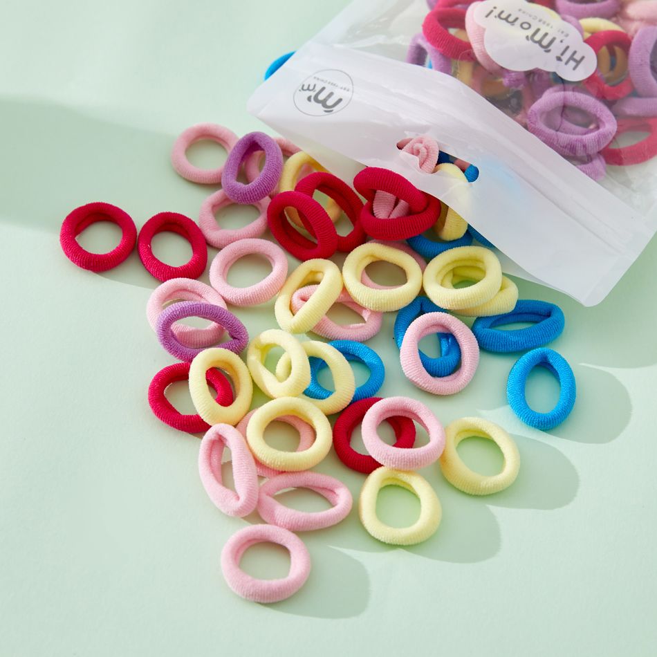 100 حزمة hairbands جميلة للفتيات متعدد الألوان