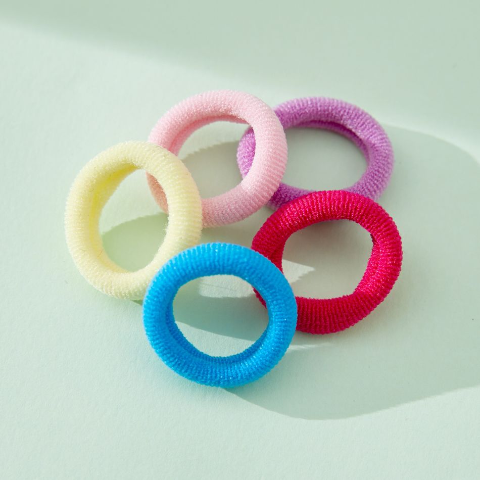 100 حزمة hairbands جميلة للفتيات متعدد الألوان big image 6