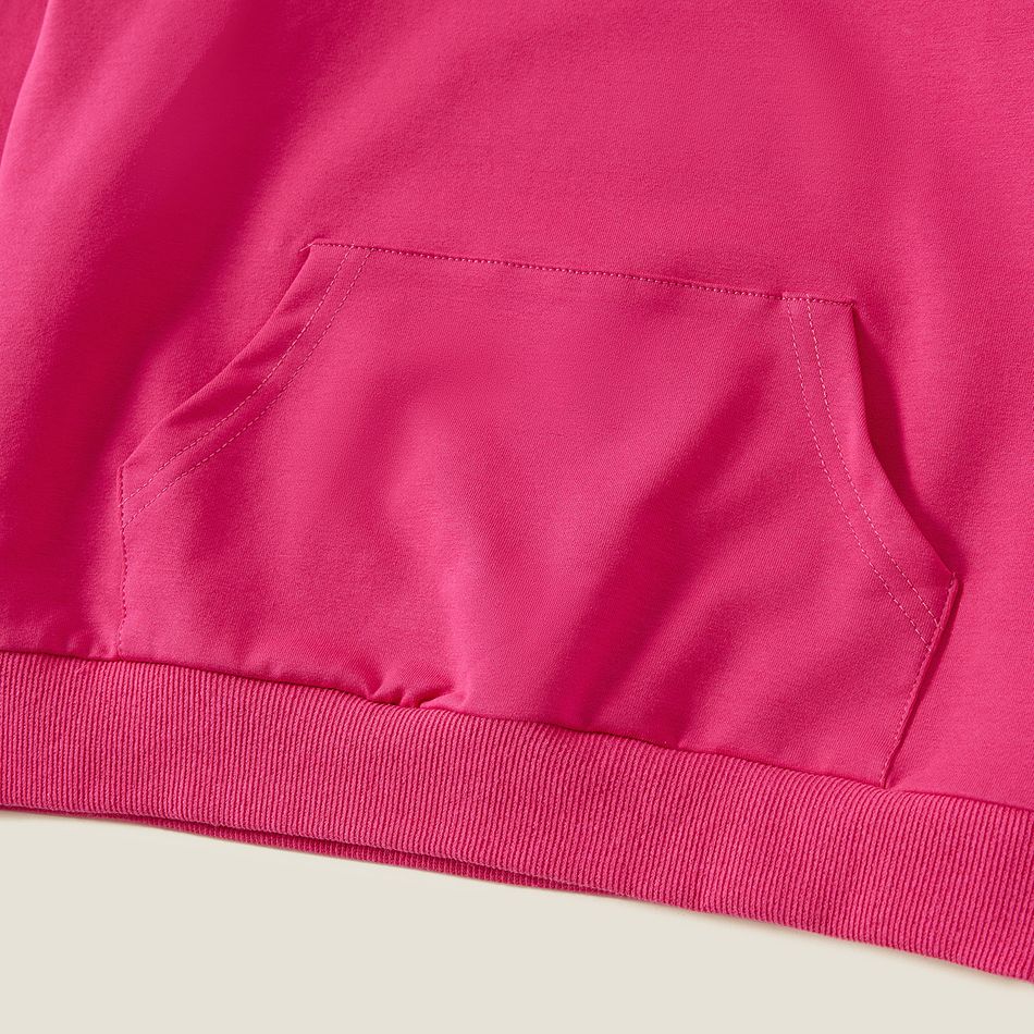 Criança Unissexo Com capuz Estampado animal Com capuz Sweatshirt Rosa Quente big image 5