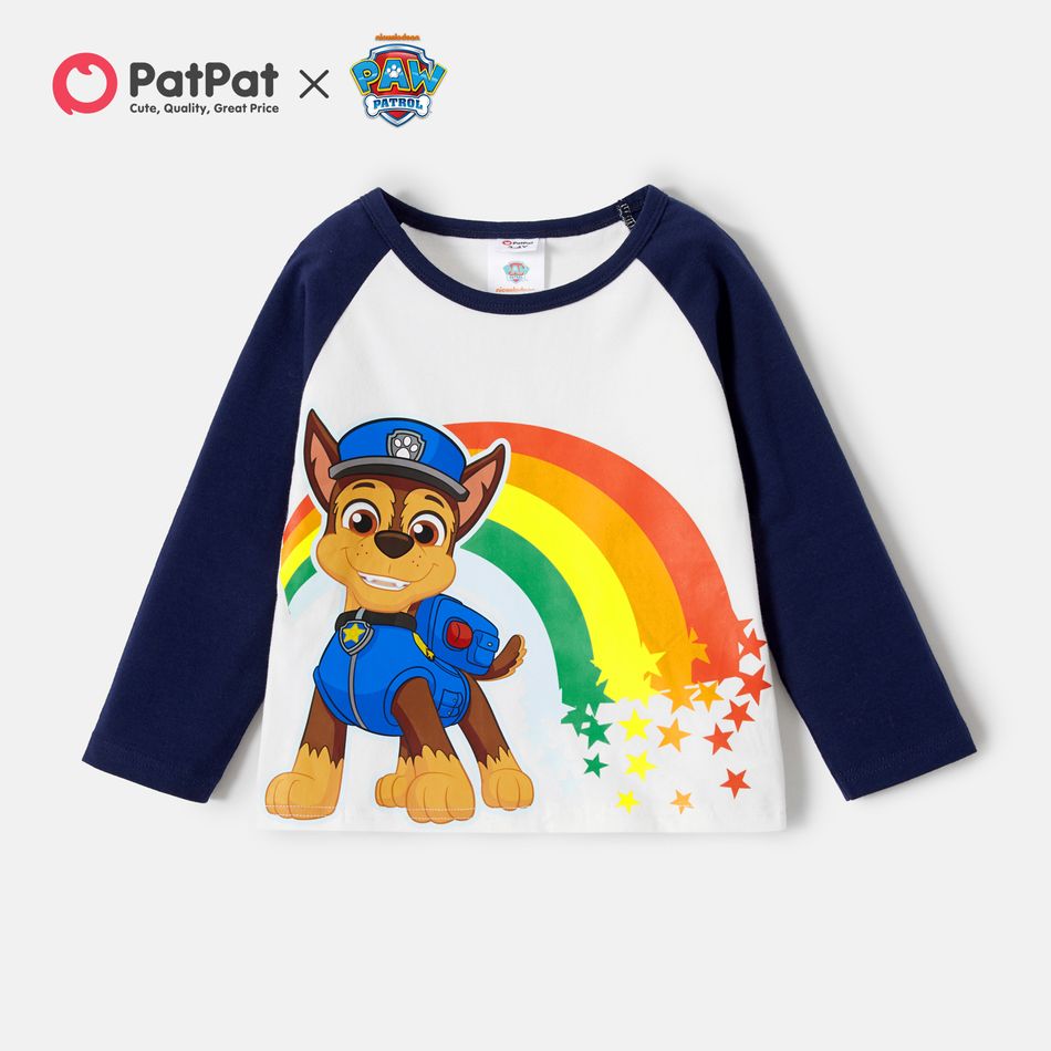 PAW Patrol Toddler Boy Rainbow Graphic Tops White