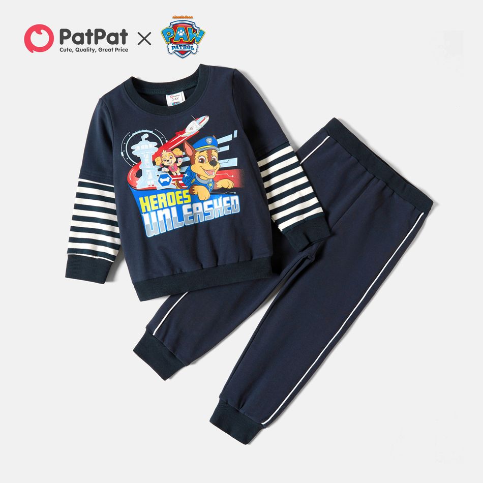 PAW Patrol 2-piece Toddler Boy 'Hero Pups' Cotton Top and Pants Sets Royal Blue