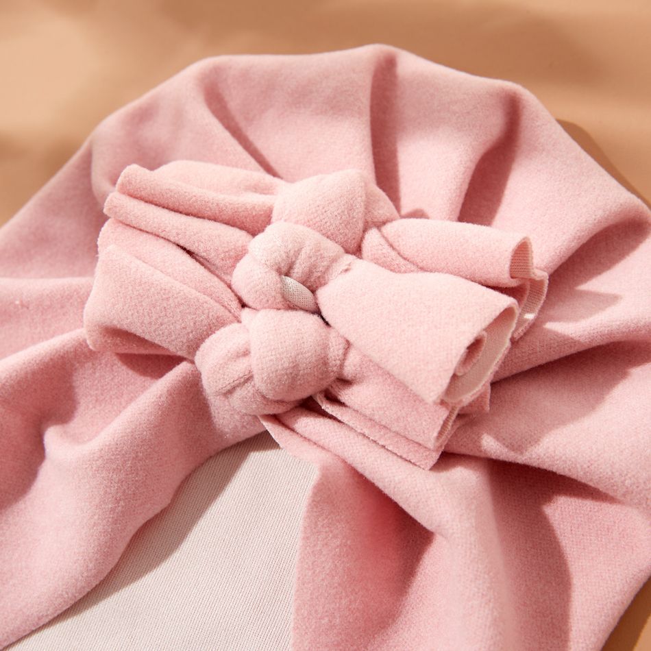 Baby / Toddler Solid Bow Decor Hat Light Pink