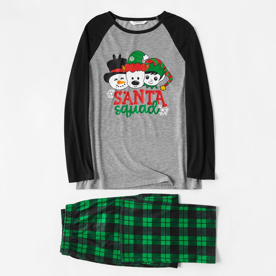 Natal Look de família Manga comprida Conjuntos de roupa para a família Pijamas (Flame Resistant) Verde big image 2