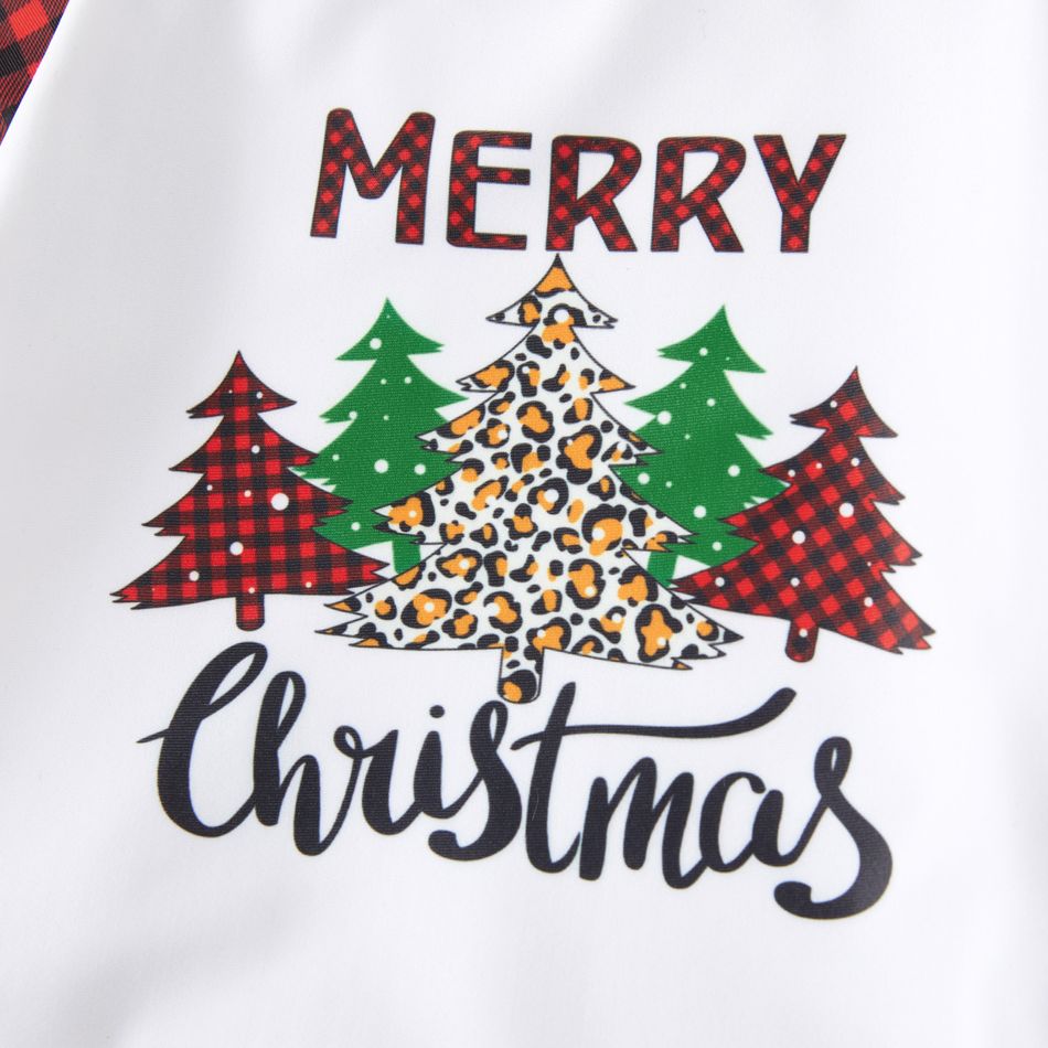 Natale 3 pezzi Neonato Unisex Cuciture in tessuto Casual Costumi da bagno Rosso big image 3