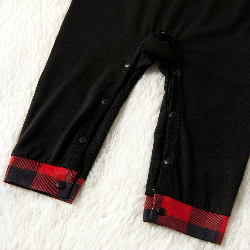 Natal Look de família Manga comprida Conjuntos de roupa para a família Pijamas (Flame Resistant) Vermelho big image 6