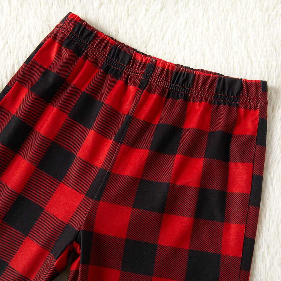 Natal Look de família Manga comprida Conjuntos de roupa para a família Pijamas (Flame Resistant) Vermelho big image 8