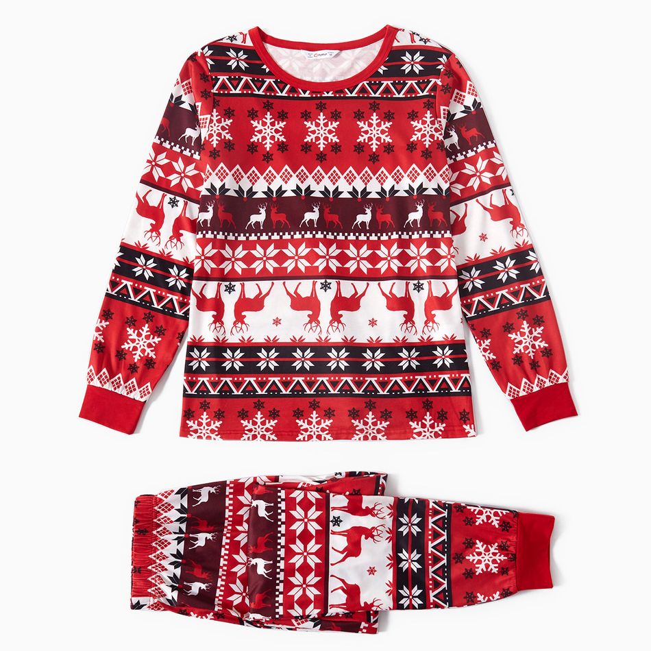 Natal Look de família Manga comprida Conjuntos de roupa para a família Pijamas (Flame Resistant) Multicolorido big image 4