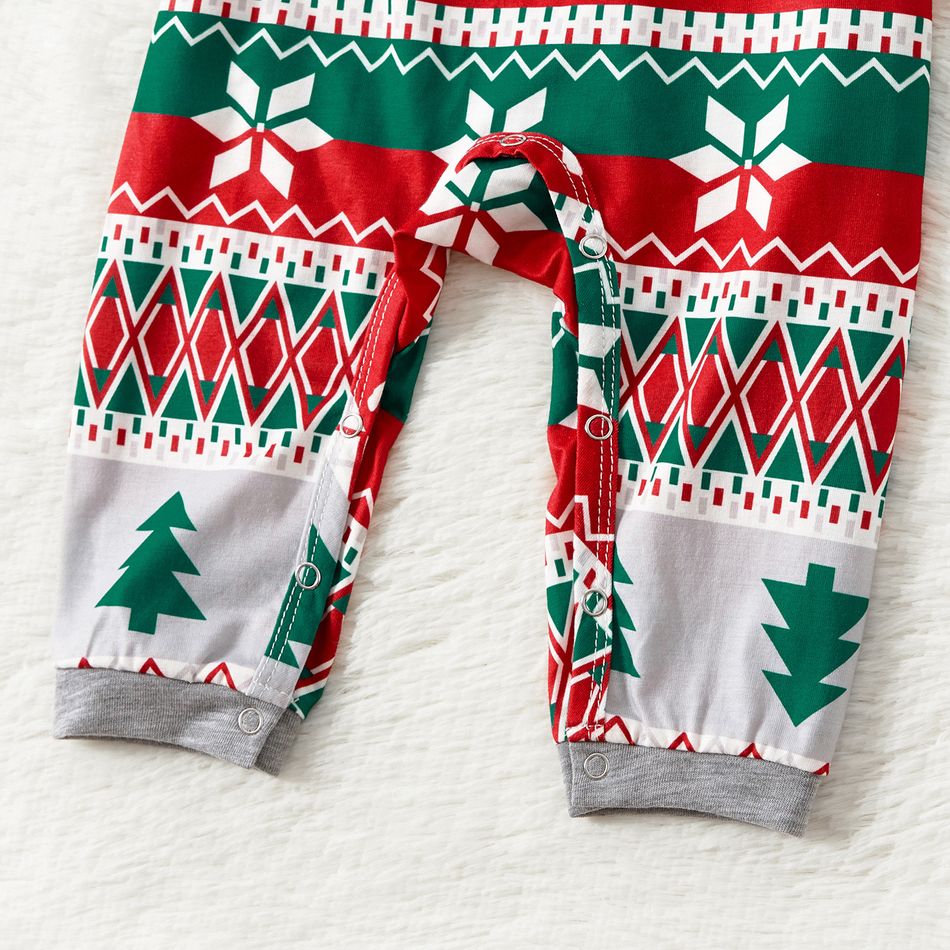 Family Matching Christmas Theme All Over Print Long-sleeve Pajamas Sets (Flame Resistant) Multi-color big image 10