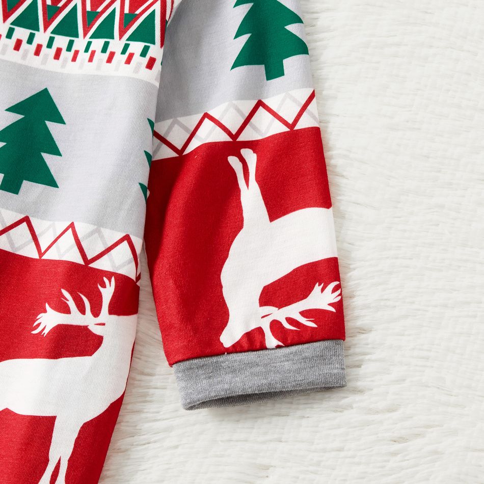 Family Matching Christmas Theme All Over Print Long-sleeve Pajamas Sets (Flame Resistant) Multi-color big image 4