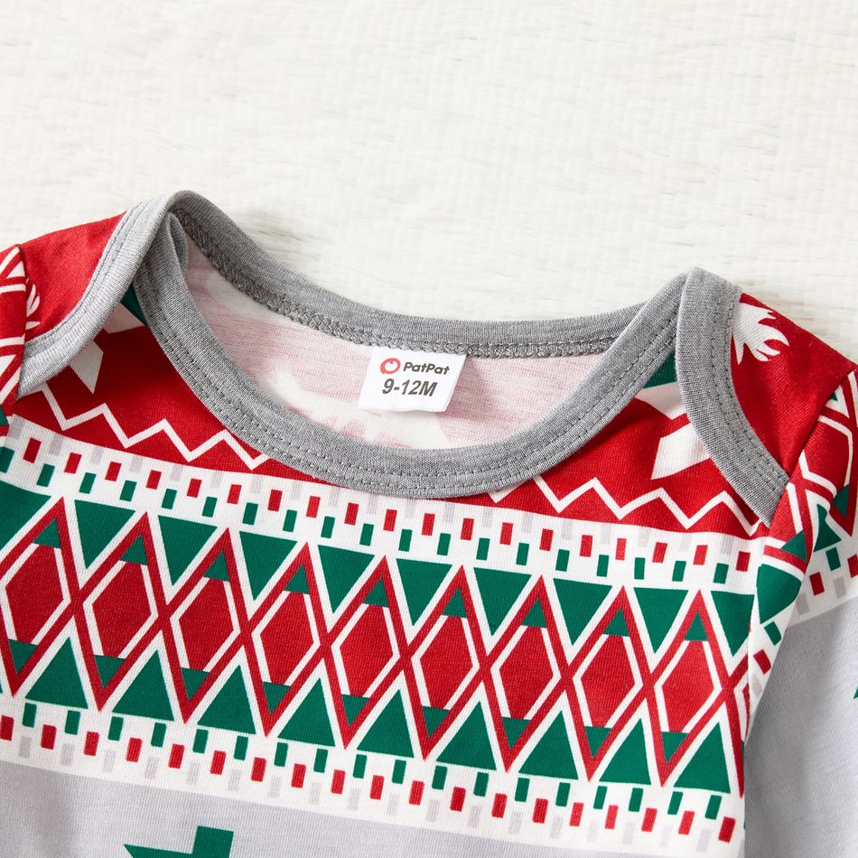Family Matching Christmas Theme All Over Print Long-sleeve Pajamas Sets (Flame Resistant) Multi-color big image 9