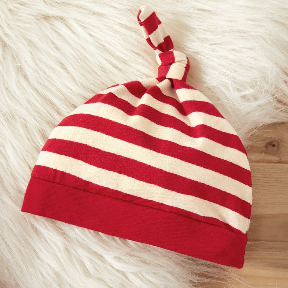 Natal 3 unidades Bebé Unissexo Costuras de tecido Casual Conjunto para bebé Vermelho big image 5