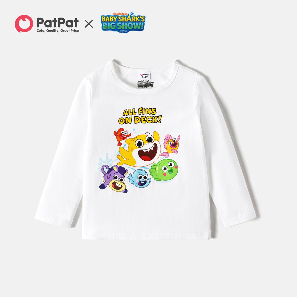 Baby Shark Toddler Boy/Girl Big Graphic Cotton Tee White