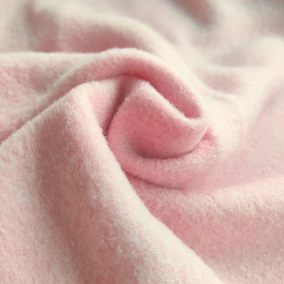 Criança Unissexo Costuras de tecido Cor sólida Pullover Sweatshirt Rosa big image 6